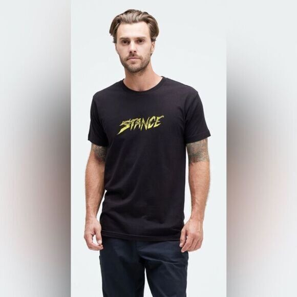 Stance Other - NWOT STANCE Unisex Black Short Sleeve Graphic Logo Crew Neck Tee Shirt - Size M